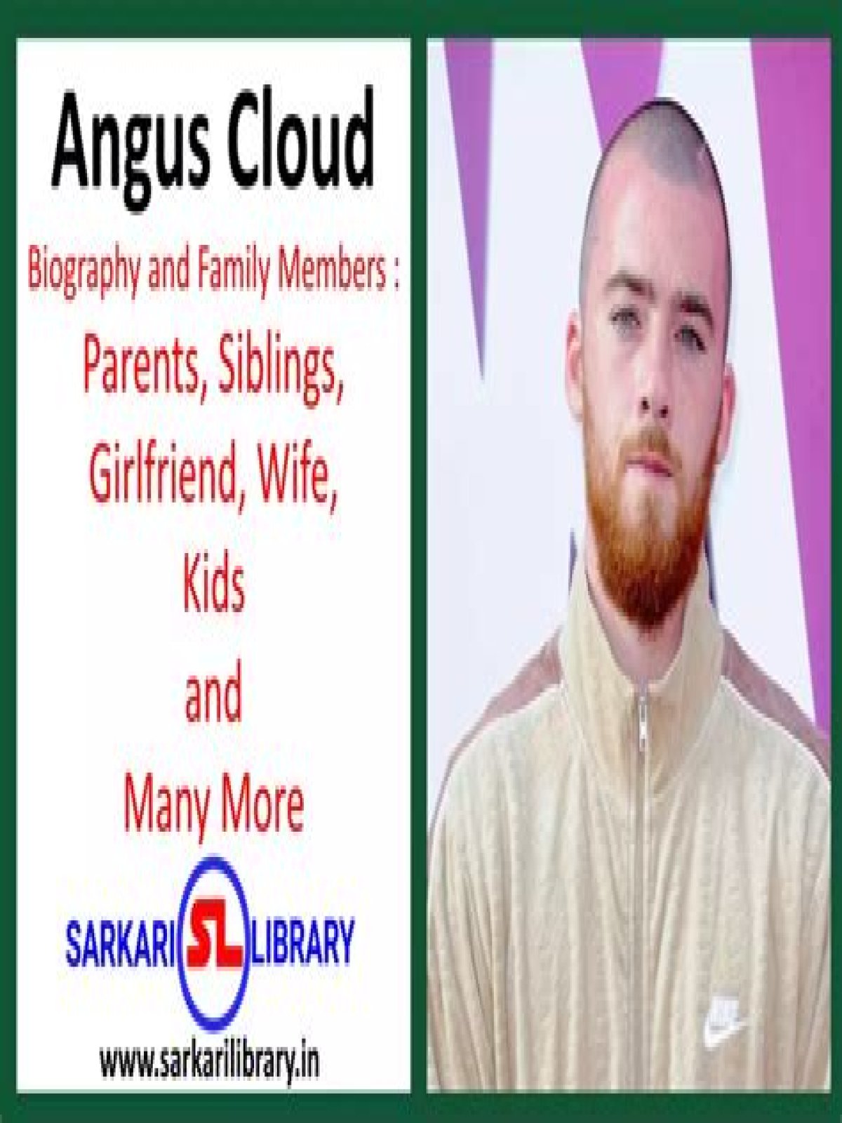 Angus Cloud family, wife, children, parents, siblings
