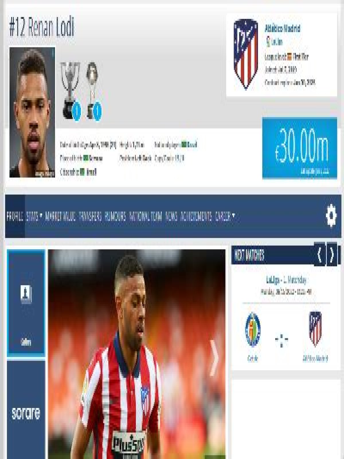 Athletico Madrid Left-back Renan Lodi's Biography, Age, Family, Wife, Contract, Net Worth, Salary, Earnings, Children and Transfer