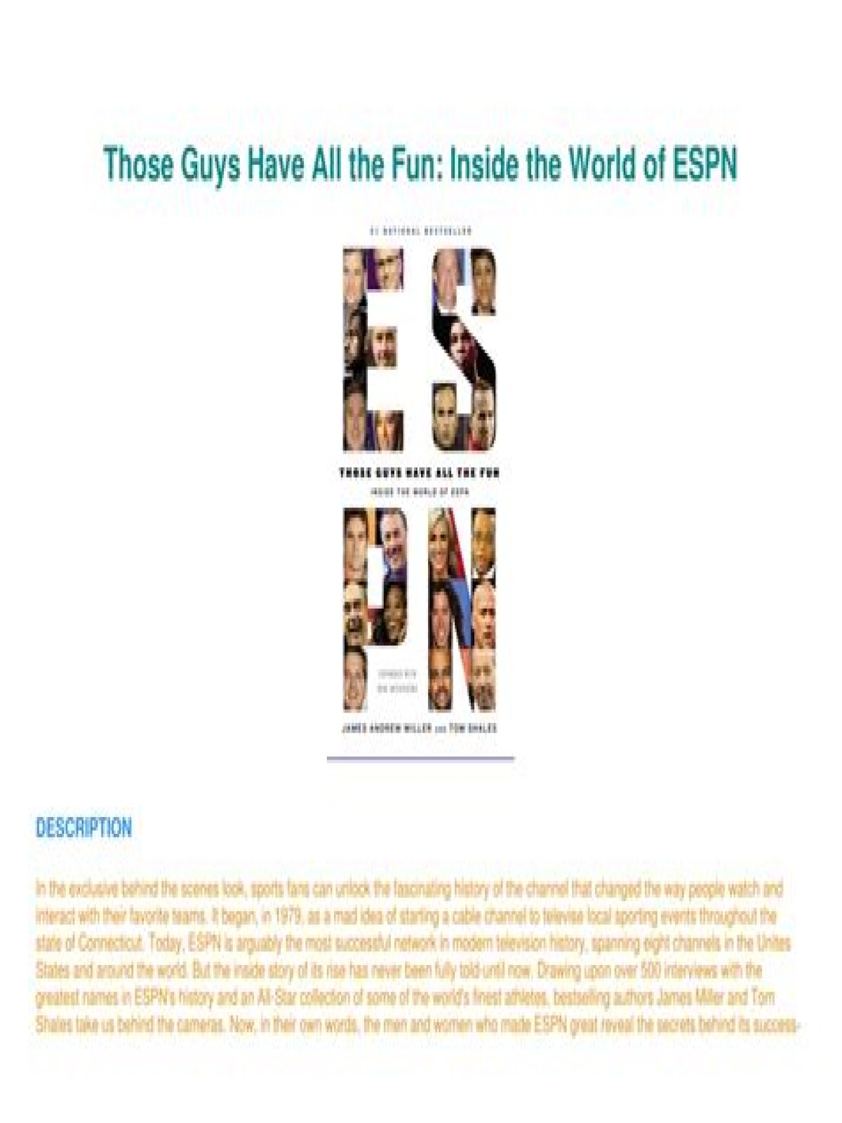 Cable channel that was chronicled in the book Those Guys Have All the Fun