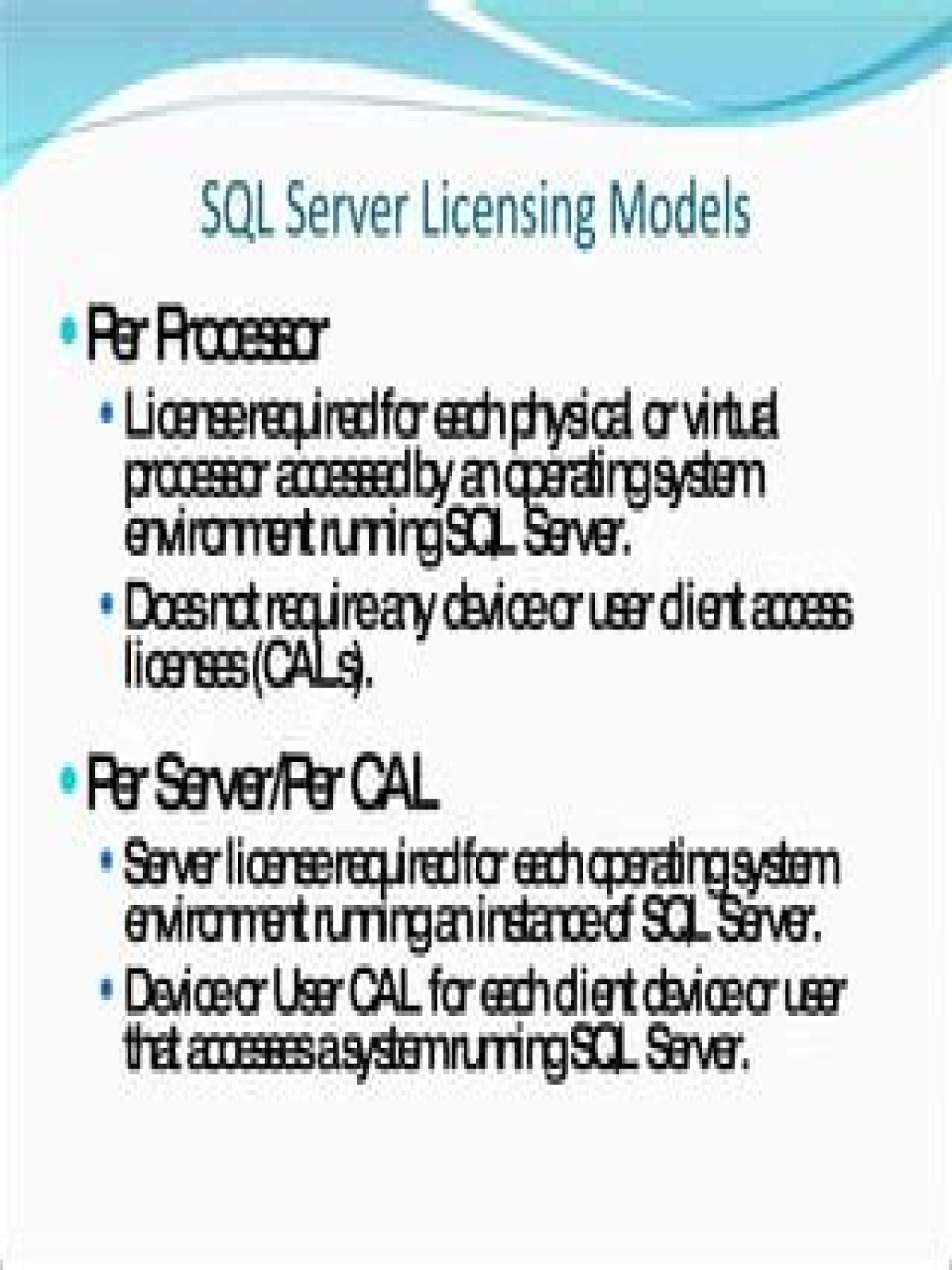 Does each SQL instance require a license
