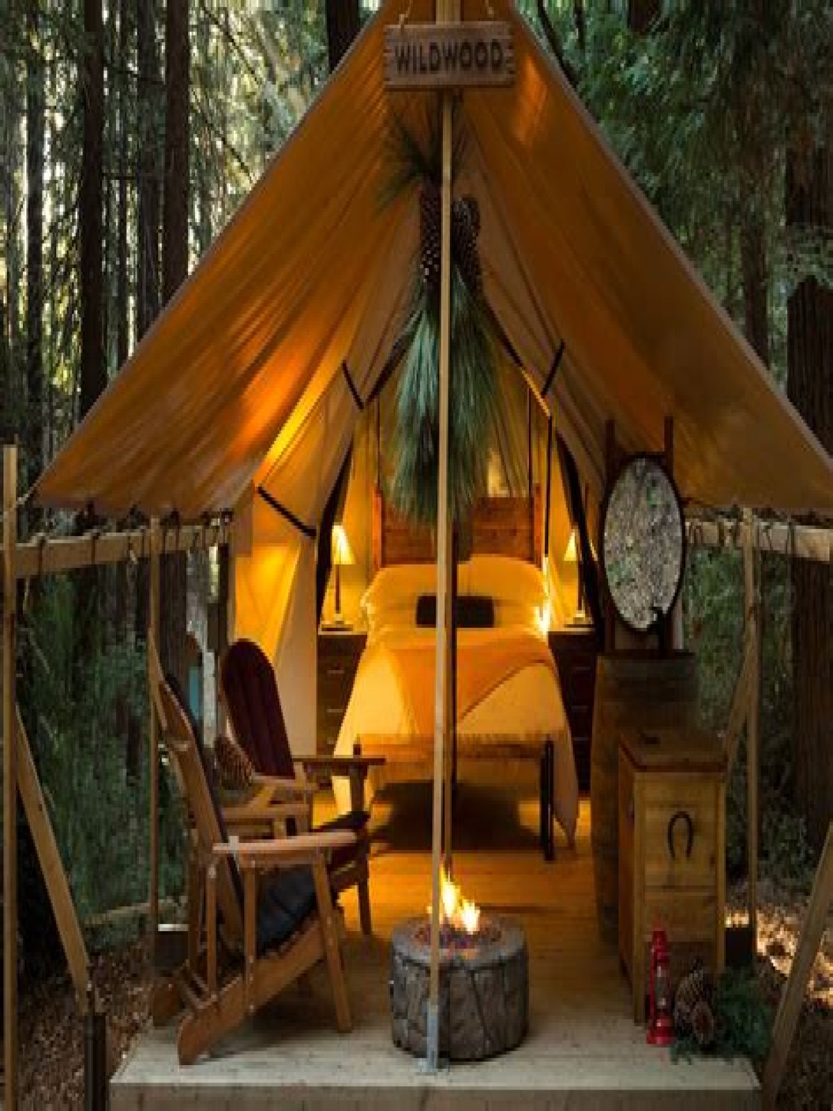How do I make my camping luxurious