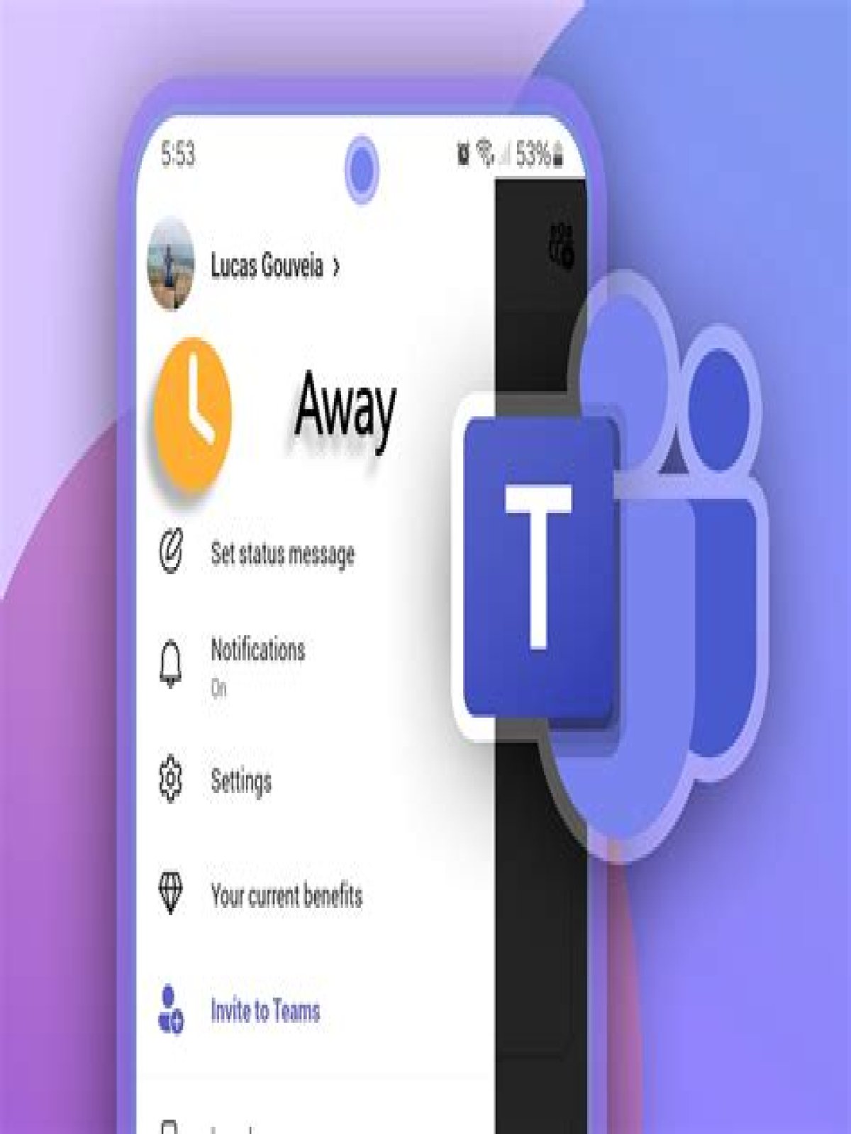 how do i stop microsoft teams from showing away?