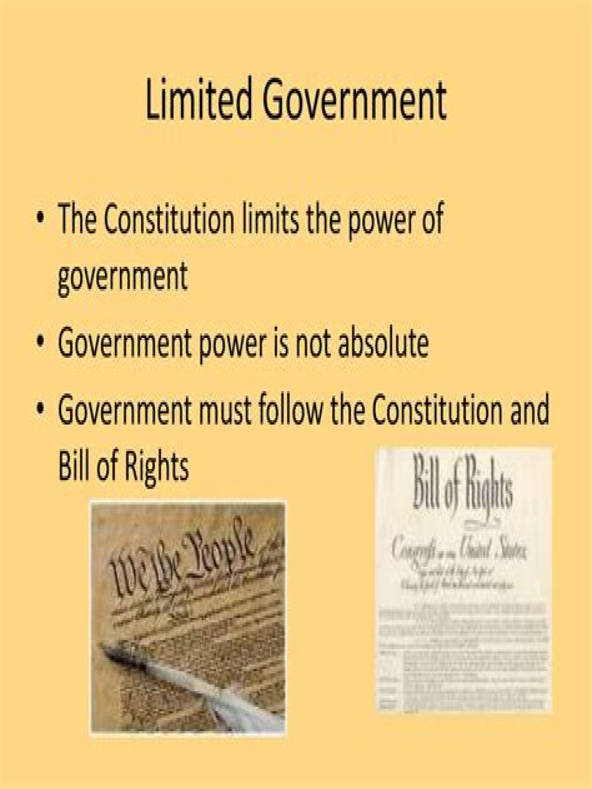 How does the Constitution limit the powers of the state and national governments