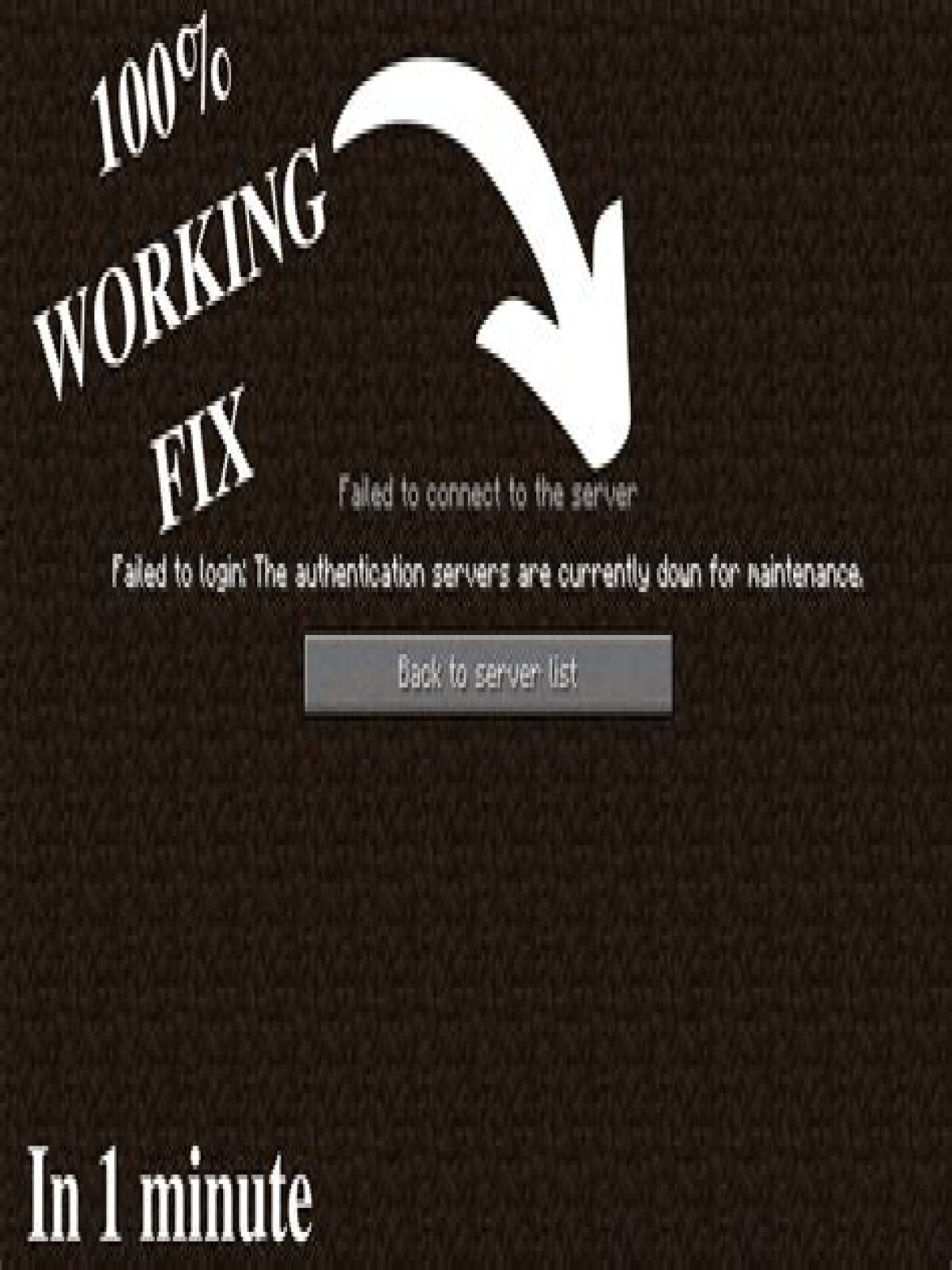 How To Fix Authentication Servers Down For Maintenance