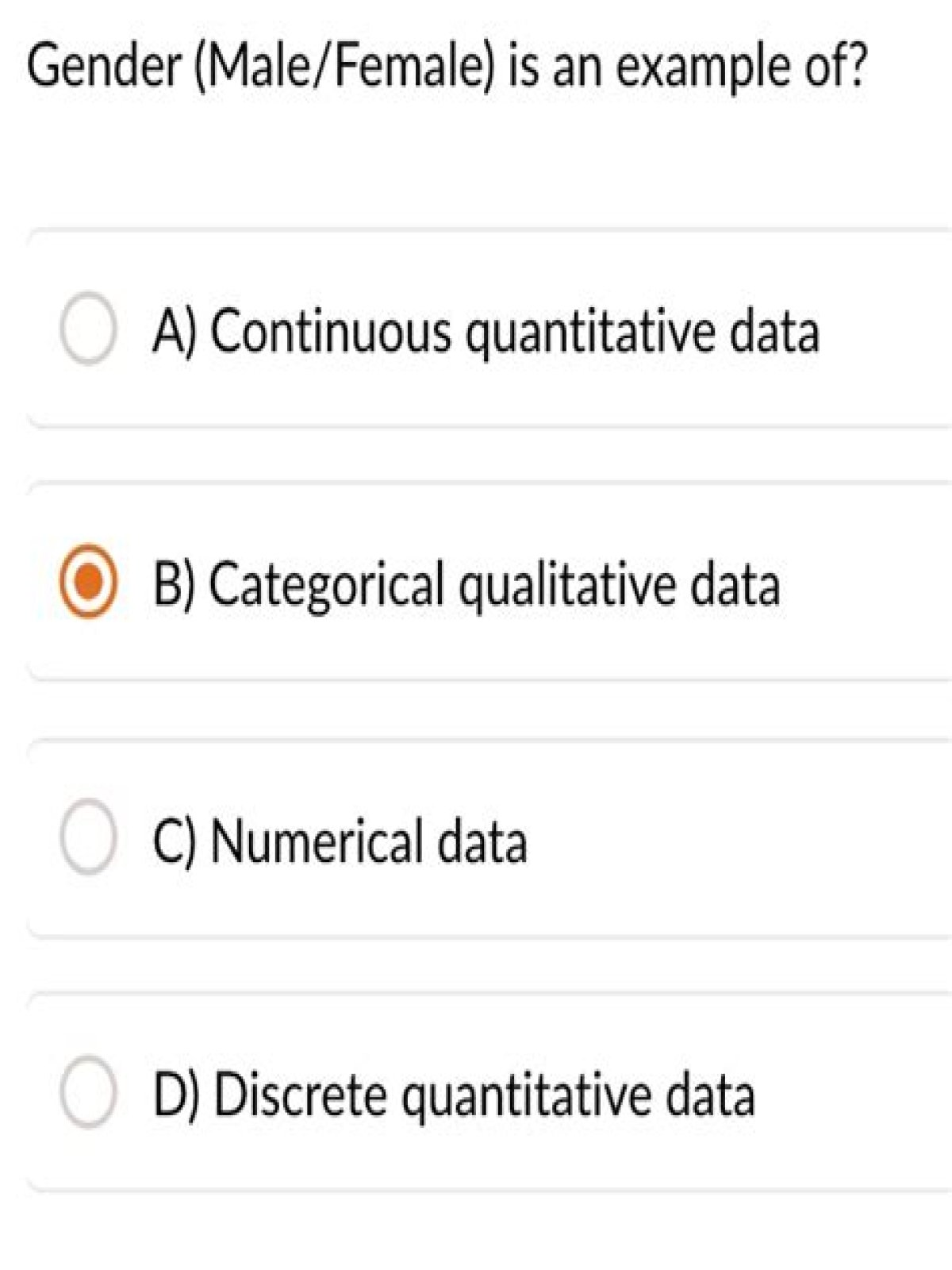 Is gender categorical or quantitative?