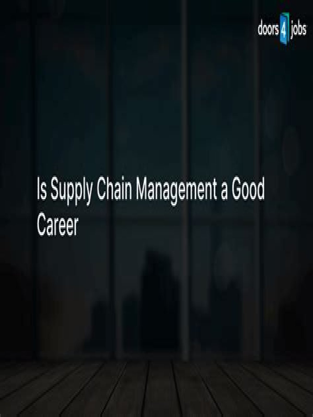 Is supply chain management a good career