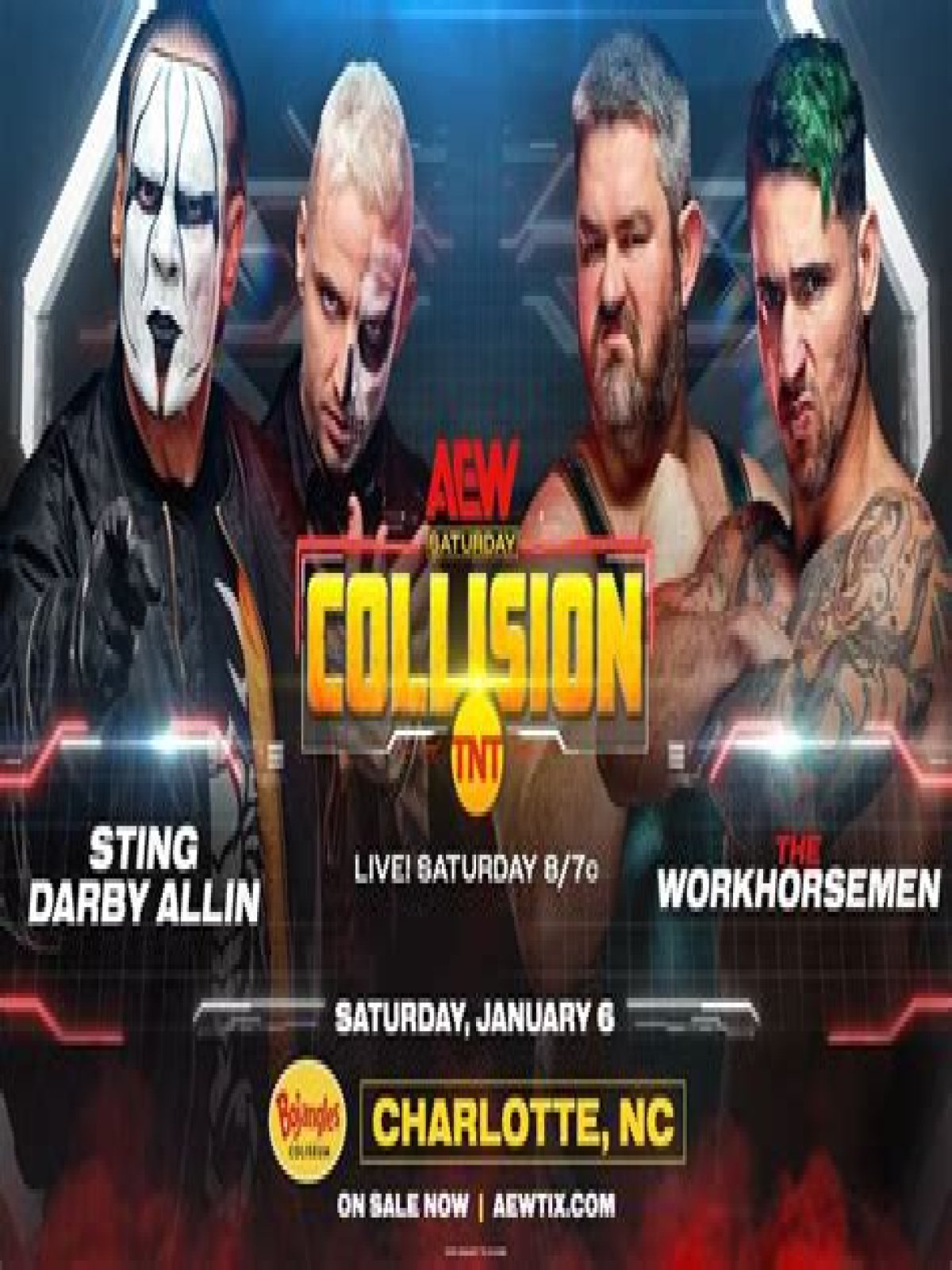Sting And Darby Allin Match, More Set For 1/6 AEW Collision