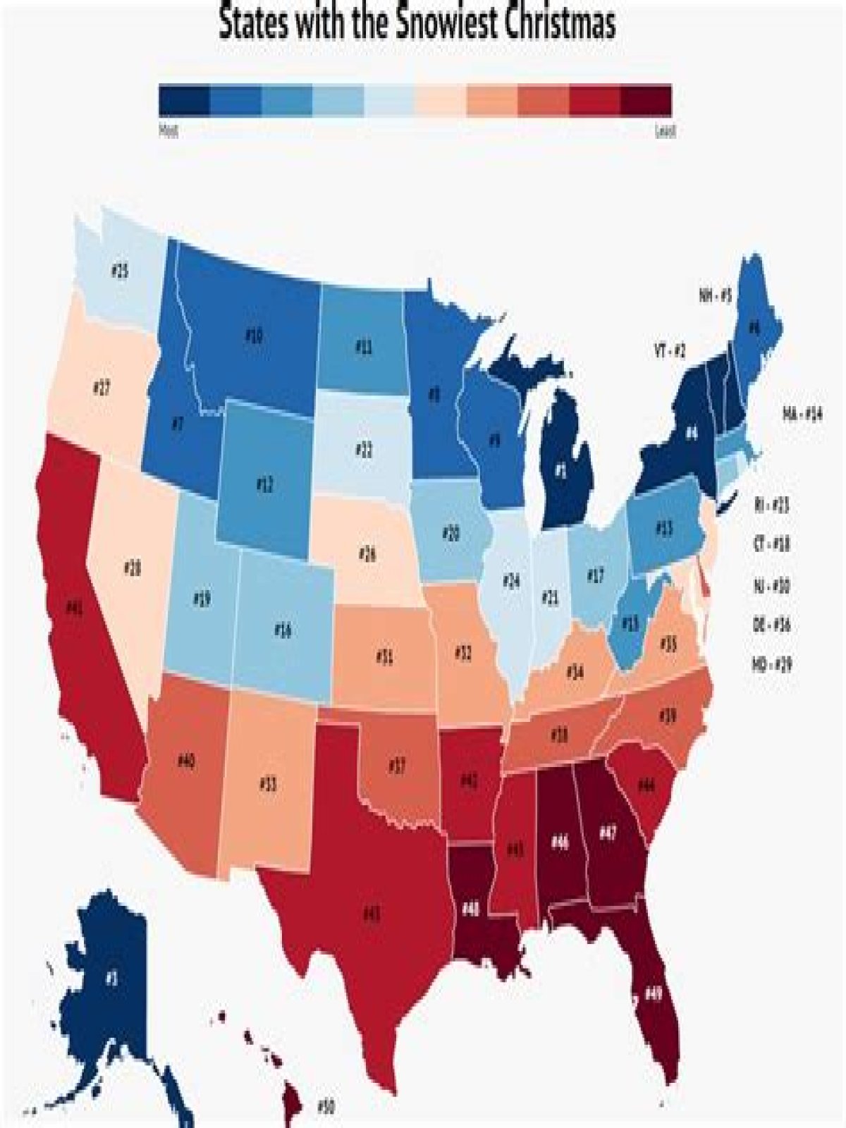 What States Don t Get Snow? What States Get The Least Amount Of Snow? Best Places To Move To Avoid Snow