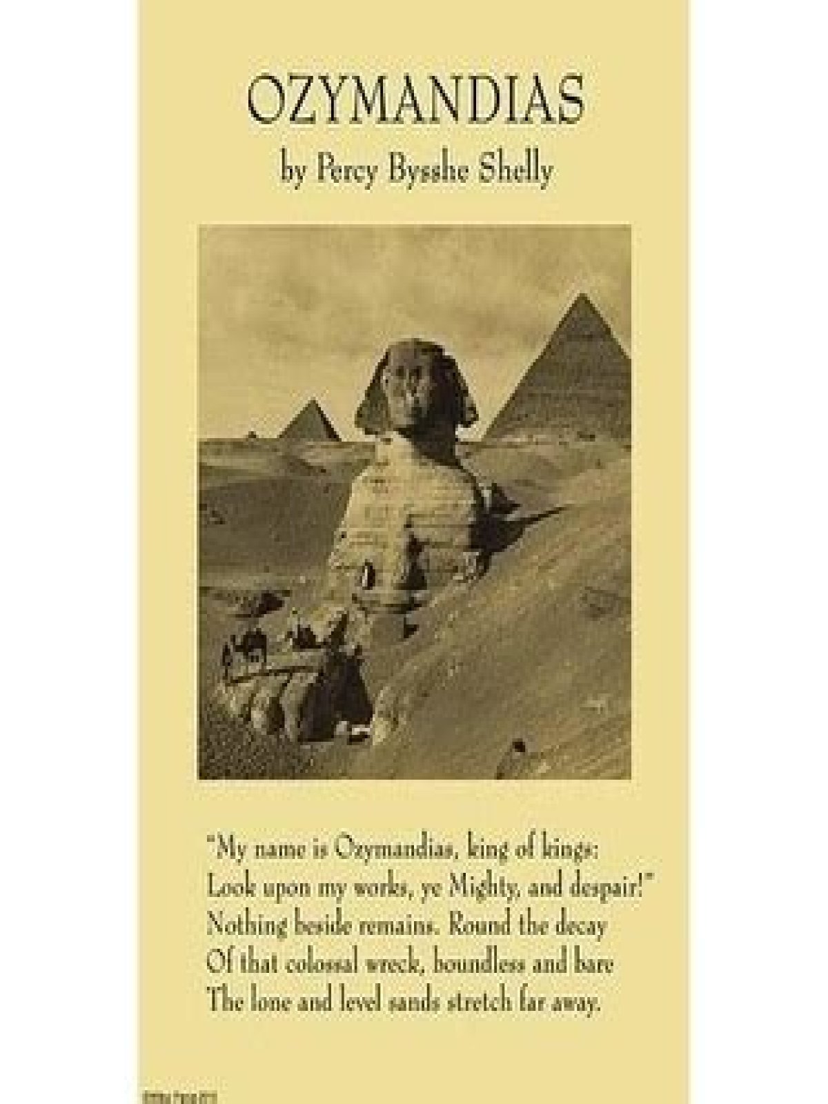 What was the another name of Ozymandias