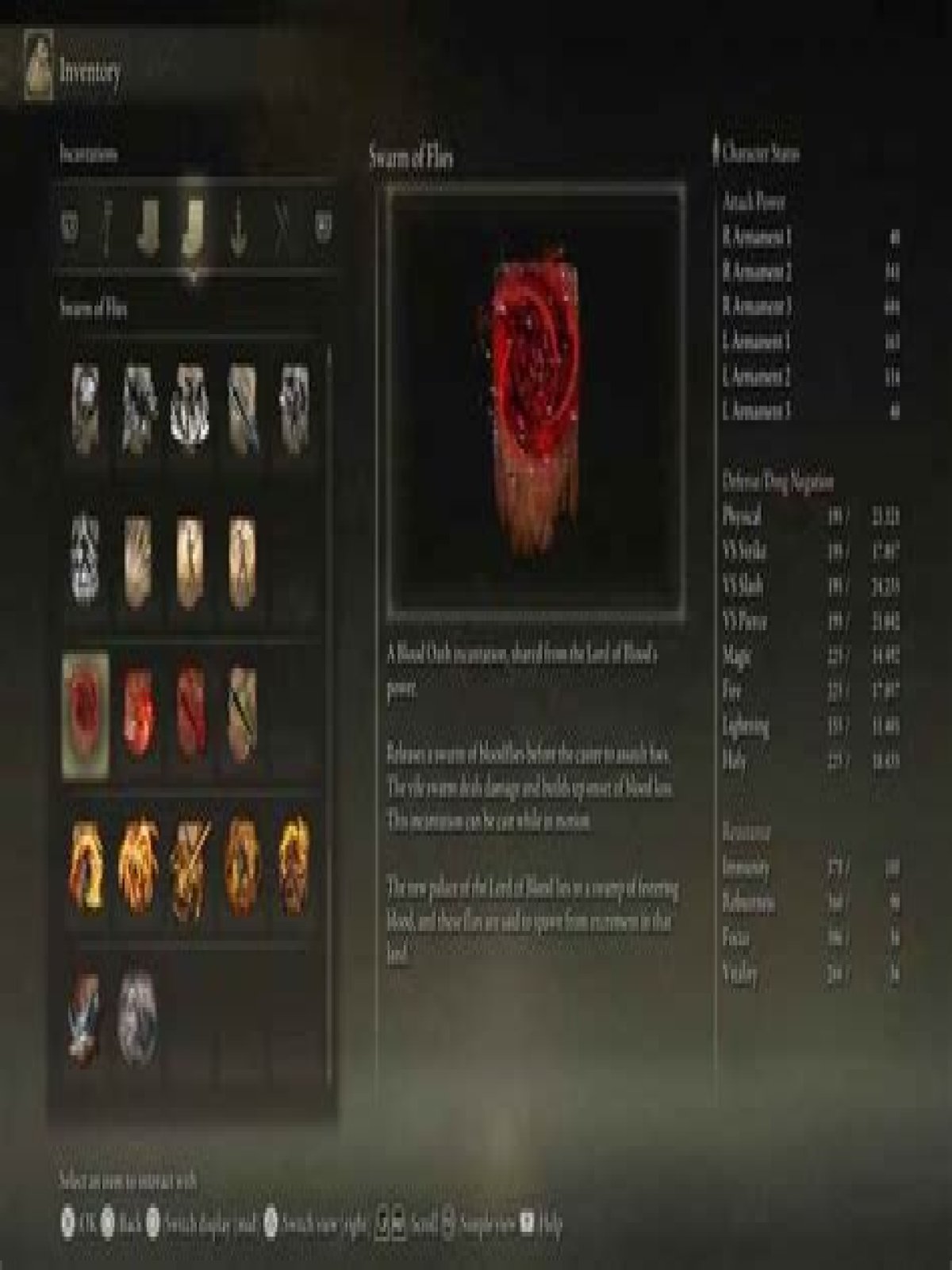 Where to find the Swarm of Flies incantation in Elden Ring